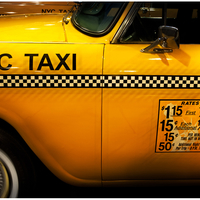 A 1960s New York City Checker Taxi