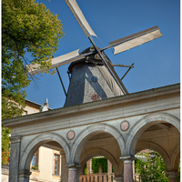 Historic Windmill and adjacent buildings